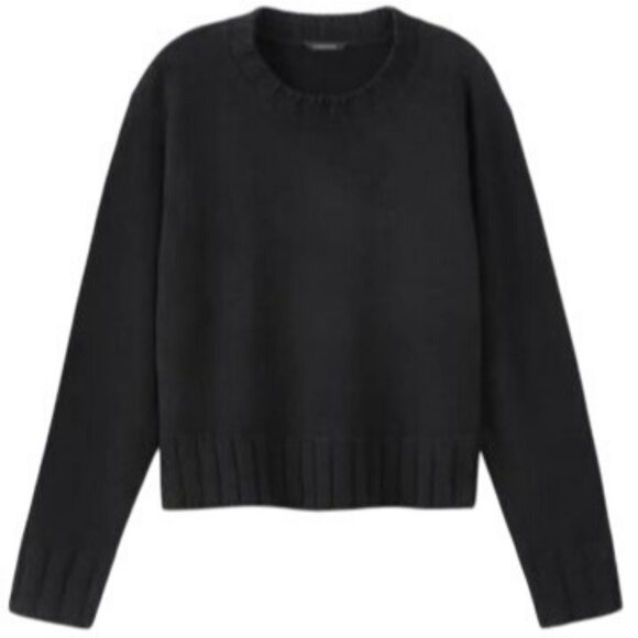 DYI Women's Cashmere Wool Oversized Sweater Black Size XS - Picture 1 of 8